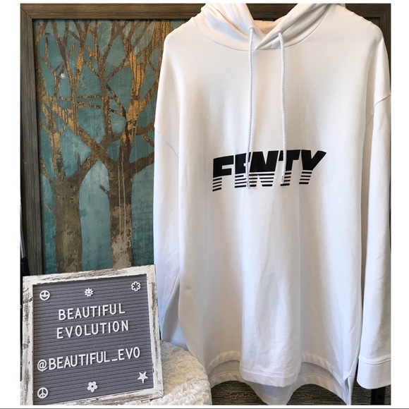Puma Tops - Fenty X Puma Graphic Oversized Print Hoodie